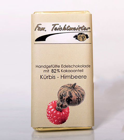 Dýňovo-malinová čokoláda hořká 70 g
