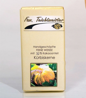 Dýňová čokoláda se semínky bílá 70 g